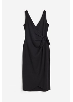 H & M - Kopertowa sukienka w serek - Czarny ze sklepu H&M w kategorii Sukienki - zdjęcie 170117418
