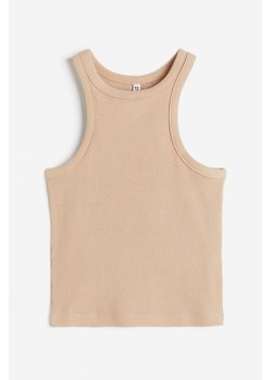 H & M - Krótka koszulka - Beżowy ze sklepu H&M w kategorii Bluzki damskie - zdjęcie 170117486