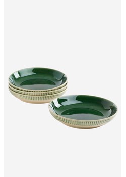 H & M - Zestaw 4 Ceramicznych Talerzy - Zielony ze sklepu H&M w kategorii Talerze - zdjęcie 170117488
