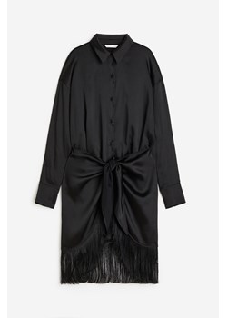 H & M - Szmizjerka z frędzlami - Czarny ze sklepu H&M w kategorii Sukienki - zdjęcie 170117538