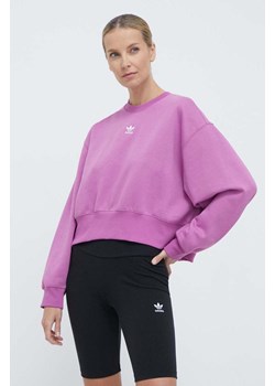 adidas Originals bluza Adicolor Essentials Crew Sweatshirt damska kolor różowy gładka IR5975 ze sklepu PRM w kategorii Bluzy damskie - zdjęcie 170121487