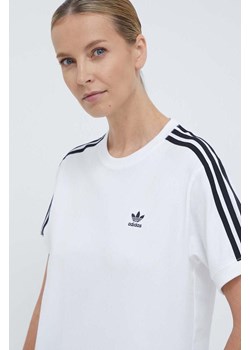 adidas Originals t-shirt 3-Stripes Tee damski kolor biały IR8051 ze sklepu PRM w kategorii Bluzki damskie - zdjęcie 170121579