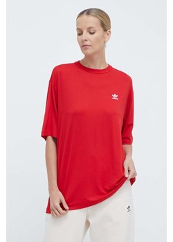 adidas Originals t-shirt Trefoil Tee damski kolor czerwony IR8069 ze sklepu PRM w kategorii Bluzki damskie - zdjęcie 170121585