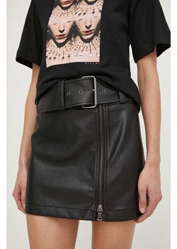 Sisley spódnica kolor czarny mini prosta ze sklepu ANSWEAR.com w kategorii Spódnice - zdjęcie 170121966