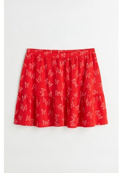 H & M - Sukienka z krepy z falbaną - Czerwony ze sklepu H&M w kategorii Spódnice - zdjęcie 170122969