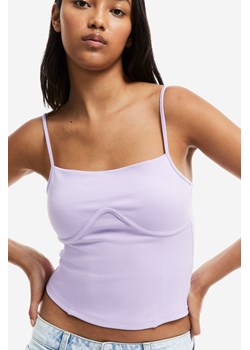 H & M - Top w stylu gorsetowym - Fioletowy ze sklepu H&M w kategorii Bluzki damskie - zdjęcie 170123046