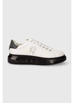 Karl Lagerfeld sneakersy skórzane KAPRI KUSHION kolor biały KL52631N ze sklepu ANSWEAR.com w kategorii Buty sportowe męskie - zdjęcie 170124049