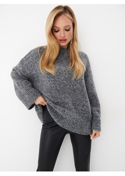 Mohito - Szary sweter oversize - szary ze sklepu Mohito w kategorii Swetry damskie - zdjęcie 170124555