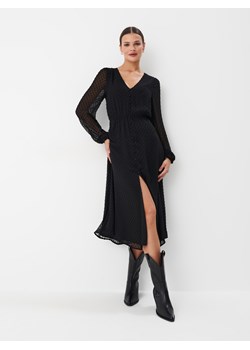 Mohito - Czarna sukienka midi - czarny ze sklepu Mohito w kategorii Sukienki - zdjęcie 170124596