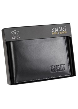 Mały skórzany portfel antykradzieżowy na karty zbliżeniowe (czarny) ze sklepu Koruma ID Protection w kategorii Portfele męskie - zdjęcie 170126205