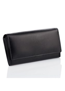 Skórzany damski portfel z ochroną RFID (Czarny) ze sklepu Koruma ID Protection w kategorii Portfele damskie - zdjęcie 170126268