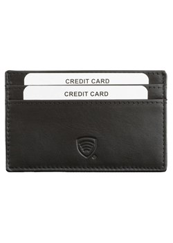 Skórzane etui ochronne na karty kredytowe oraz zbliżeniowe z okienkiem (Czarny) ze sklepu Koruma ID Protection w kategorii Etui - zdjęcie 170126276