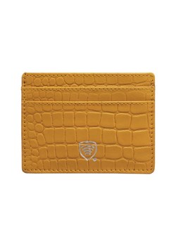 Skórzane etui antykradzieżowe na karty zbliżeniowe RFID (Żółty, Croco) ze sklepu Koruma ID Protection w kategorii Etui - zdjęcie 170126377