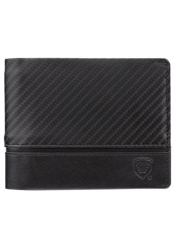 Cienki portfel męski skórzany typu SLIM (czarny, carbon) ze sklepu Koruma ID Protection w kategorii Portfele męskie - zdjęcie 170126738