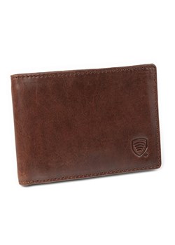 Ultra cienki portfel męski skórzany typu SLIM (Brąz) ze sklepu Koruma ID Protection w kategorii Portfele męskie - zdjęcie 170126838
