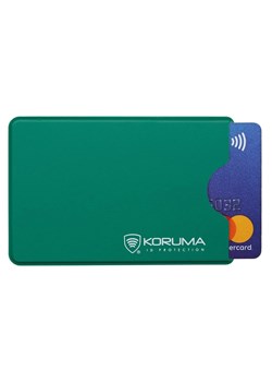 Plastikowe etui z ochroną RFID na kartę kredytową (zielony) ze sklepu Koruma ID Protection w kategorii Etui - zdjęcie 170126986