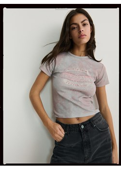 Reserved - T-shirt z nadrukiem - wielobarwny ze sklepu Reserved w kategorii Bluzki damskie - zdjęcie 170130635