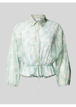 Bluzka koszulowa ze ściągaczem w talii ze sklepu Peek&Cloppenburg  w kategorii Koszule damskie - zdjęcie 170132307