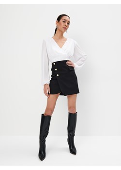 Mohito - Asymetryczna spódnica mini - czarny ze sklepu Mohito w kategorii Spódnice - zdjęcie 170134069