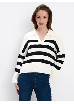 Mohito - Sweter w paski - kremowy ze sklepu Mohito w kategorii Swetry damskie - zdjęcie 170134099