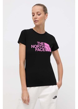 The North Face t-shirt bawełniany damski kolor czarny NF0A87N6YES1 ze sklepu ANSWEAR.com w kategorii Bluzki damskie - zdjęcie 170134599
