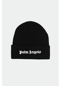 PALM ANGELS Czarna czapka z białym logo ze sklepu outfit.pl w kategorii Czapki zimowe męskie - zdjęcie 170134936