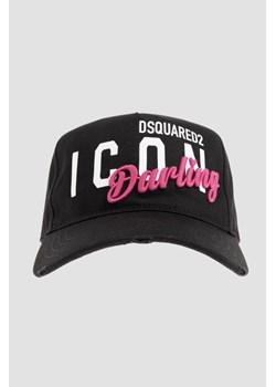 DSQUARED2 Czarna czapka ICON Darling ze sklepu outfit.pl w kategorii Czapki z daszkiem damskie - zdjęcie 170135127