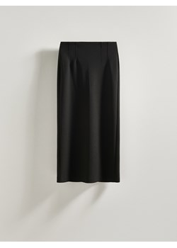 Reserved - Dopasowana spódnica midi - czarny ze sklepu Reserved w kategorii Spódnice - zdjęcie 170135315