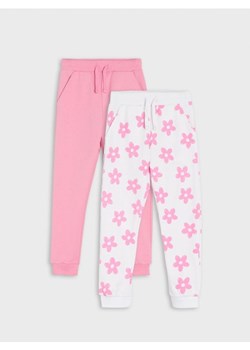 Sinsay - Spodnie dresowe jogger 2 pack - różowy ze sklepu Sinsay w kategorii Spodnie dziewczęce - zdjęcie 170136035