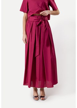 Długa amarantowa spódnica z bawełny ze sklepu Molton w kategorii Spódnice - zdjęcie 170137849