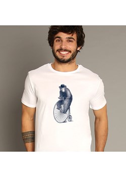 WOOOP Koszulka &quot;Morning ride&quot; w kolorze białym ze sklepu Limango Polska w kategorii T-shirty męskie - zdjęcie 170141548