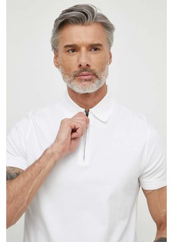 Tommy Hilfiger polo bawełniane kolor biały gładki MW0MW34746 ze sklepu ANSWEAR.com w kategorii T-shirty męskie - zdjęcie 170143918