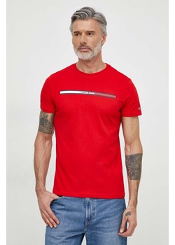 Tommy Jeans t-shirt bawełniany męski kolor czerwony z nadrukiem DM0DM13509 ze sklepu ANSWEAR.com w kategorii T-shirty męskie - zdjęcie 170144226