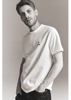 H & M - T-shirt COOLMAX Regular Fit - Biały ze sklepu H&M w kategorii T-shirty męskie - zdjęcie 170147956