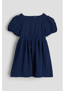 H & M - Sukienka z bufiastym rękawem - Niebieski ze sklepu H&M w kategorii Sukienki dziewczęce - zdjęcie 170147975