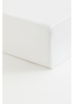 H & M - Satynowe prześcieradło z gumką - Biały ze sklepu H&M w kategorii Prześcieradła - zdjęcie 170148005
