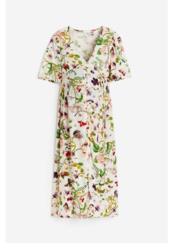 H & M - MAMA Sukienka z dekoltem w serek - Biały ze sklepu H&M w kategorii Sukienki ciążowe - zdjęcie 170148016