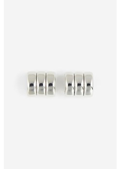 H & M - Karbowane kolczyki kółka - Srebrny ze sklepu H&M w kategorii Kolczyki - zdjęcie 170148187