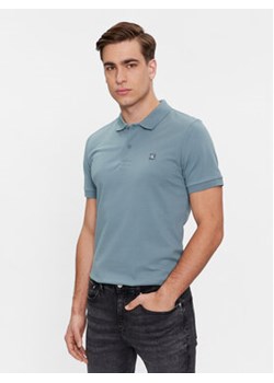 Calvin Klein Jeans Polo Embro Badge J30J325269 Niebieski Slim Fit ze sklepu MODIVO w kategorii T-shirty męskie - zdjęcie 170148889