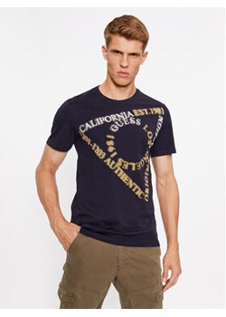 Guess T-Shirt M3BI13 I3Z14 Granatowy Slim Fit ze sklepu MODIVO w kategorii T-shirty męskie - zdjęcie 170148895