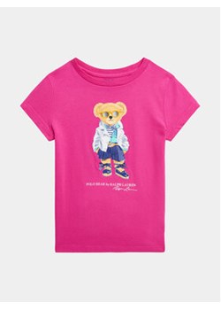 Polo Ralph Lauren T-Shirt Ssbearcn 312929931001 Różowy Regular Fit ze sklepu MODIVO w kategorii Bluzki dziewczęce - zdjęcie 170149057