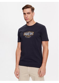 Guess T-Shirt M4RI33 J1314 Granatowy Slim Fit ze sklepu MODIVO w kategorii T-shirty męskie - zdjęcie 170149077