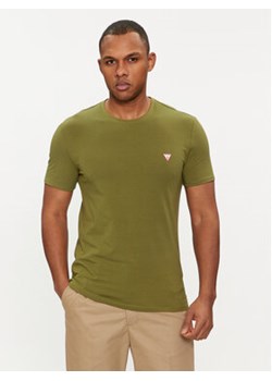 Guess T-Shirt M2YI24 J1314 Zielony Slim Fit ze sklepu MODIVO w kategorii T-shirty męskie - zdjęcie 170149106