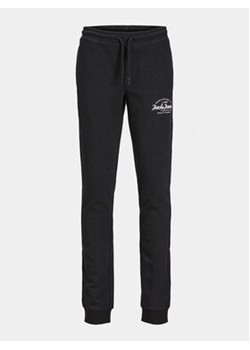 Jack&Jones Junior Spodnie dresowe Gordon 12249856 Czarny Slim Fit ze sklepu MODIVO w kategorii Spodnie chłopięce - zdjęcie 170149239