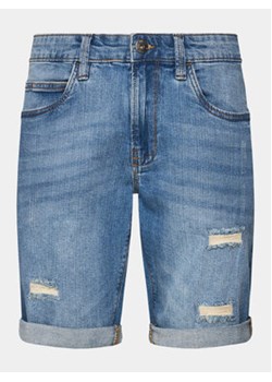 INDICODE Szorty jeansowe Kaden Holes 70-104 Niebieski Regular Fit ze sklepu MODIVO w kategorii Spodenki męskie - zdjęcie 170149257