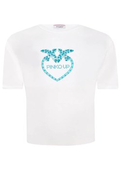 Pinko UP T-shirt | Cropped Fit ze sklepu Gomez Fashion Store w kategorii Bluzki dziewczęce - zdjęcie 170149916