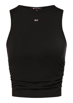 Tommy Jeans Top damski Kobiety wiskoza czarny jednolity ze sklepu vangraaf w kategorii Bluzki damskie - zdjęcie 170150897