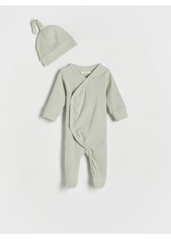 Reserved - Bawełniany komplet - jasnozielony ze sklepu Reserved w kategorii Komplety niemowlęce - zdjęcie 170151789