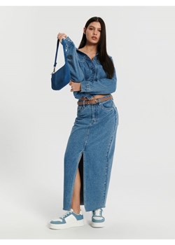 Sinsay - Spódnica jeansowa maxi - niebieski ze sklepu Sinsay w kategorii Spódnice - zdjęcie 170152848