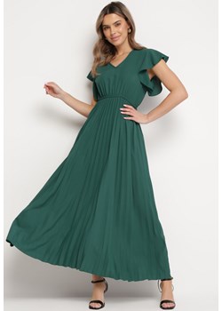 Czarna Krótka Sukienka z Luźnym Rękawem i Gumką w Talii Bainasa ze sklepu Born2be Odzież w kategorii Sukienki - zdjęcie 170153248